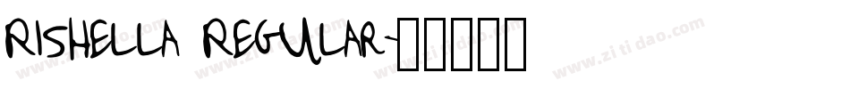 Rishella Regular字体转换